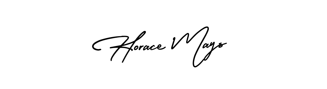 The best way (AmerikaSignatureDemo-Regular) to make a short signature is to pick only two or three words in your name. The name Horace Mays include a total of six letters. For converting this name. Horace Mays signature style 3 images and pictures png