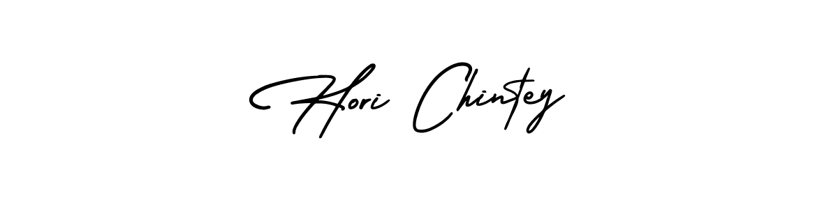 The best way (AmerikaSignatureDemo-Regular) to make a short signature is to pick only two or three words in your name. The name Hori Chintey include a total of six letters. For converting this name. Hori Chintey signature style 3 images and pictures png