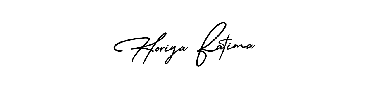 Make a short Horiya Fatima signature style. Manage your documents anywhere anytime using AmerikaSignatureDemo-Regular. Create and add eSignatures, submit forms, share and send files easily. Horiya Fatima signature style 3 images and pictures png