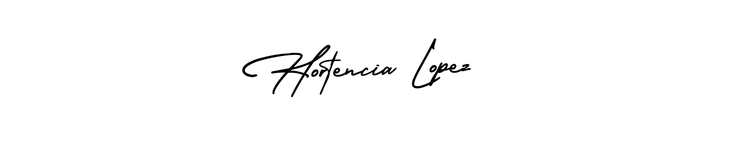 Also You can easily find your signature by using the search form. We will create Hortencia Lopez name handwritten signature images for you free of cost using AmerikaSignatureDemo-Regular sign style. Hortencia Lopez signature style 3 images and pictures png