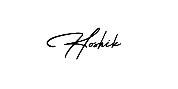 It looks lik you need a new signature style for name Hoshik. Design unique handwritten (AmerikaSignatureDemo-Regular) signature with our free signature maker in just a few clicks. Hoshik signature style 3 images and pictures png