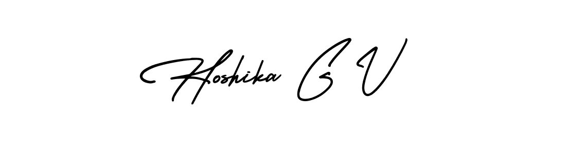 Similarly AmerikaSignatureDemo-Regular is the best handwritten signature design. Signature creator online .You can use it as an online autograph creator for name Hoshika G V. Hoshika G V signature style 3 images and pictures png