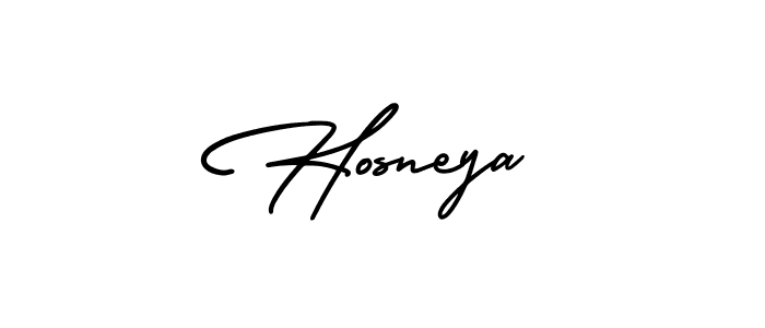 Design your own signature with our free online signature maker. With this signature software, you can create a handwritten (AmerikaSignatureDemo-Regular) signature for name Hosneya. Hosneya signature style 3 images and pictures png