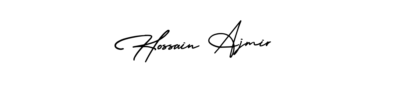 Make a beautiful signature design for name Hossain Ajmir. With this signature (AmerikaSignatureDemo-Regular) style, you can create a handwritten signature for free. Hossain Ajmir signature style 3 images and pictures png