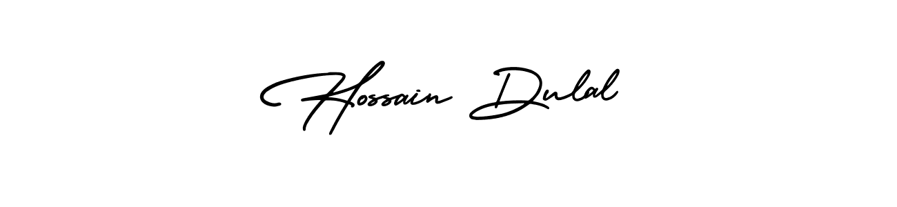 Design your own signature with our free online signature maker. With this signature software, you can create a handwritten (AmerikaSignatureDemo-Regular) signature for name Hossain Dulal. Hossain Dulal signature style 3 images and pictures png