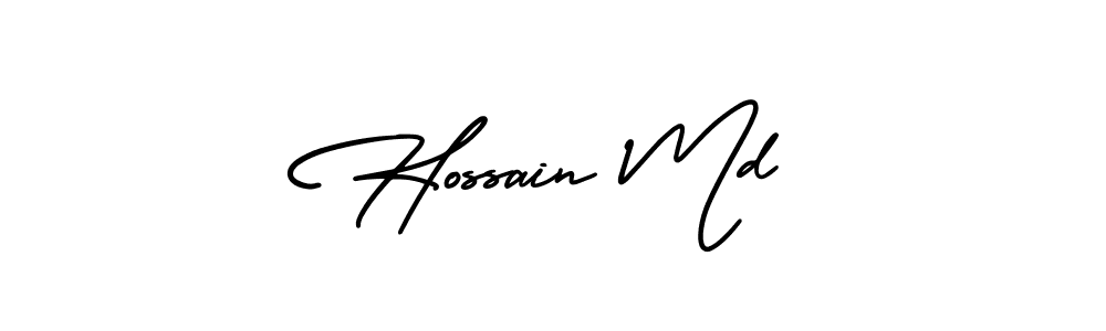 How to make Hossain Md signature? AmerikaSignatureDemo-Regular is a professional autograph style. Create handwritten signature for Hossain Md name. Hossain Md signature style 3 images and pictures png