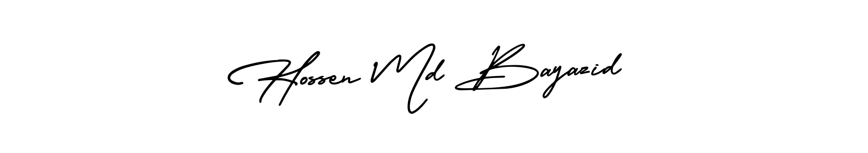 How to make Hossen Md Bayazid signature? AmerikaSignatureDemo-Regular is a professional autograph style. Create handwritten signature for Hossen Md Bayazid name. Hossen Md Bayazid signature style 3 images and pictures png