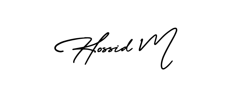 Also we have Hossid M name is the best signature style. Create professional handwritten signature collection using AmerikaSignatureDemo-Regular autograph style. Hossid M signature style 3 images and pictures png