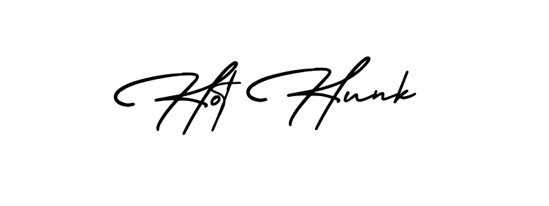 Design your own signature with our free online signature maker. With this signature software, you can create a handwritten (AmerikaSignatureDemo-Regular) signature for name Hot Hunk. Hot Hunk signature style 3 images and pictures png
