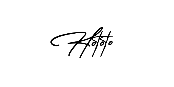 How to make Hototo name signature. Use AmerikaSignatureDemo-Regular style for creating short signs online. This is the latest handwritten sign. Hototo signature style 3 images and pictures png