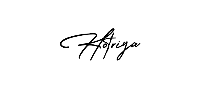 Use a signature maker to create a handwritten signature online. With this signature software, you can design (AmerikaSignatureDemo-Regular) your own signature for name Hotriya. Hotriya signature style 3 images and pictures png