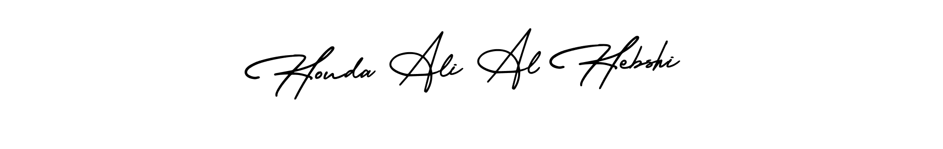 You can use this online signature creator to create a handwritten signature for the name Houda Ali Al Hebshi. This is the best online autograph maker. Houda Ali Al Hebshi signature style 3 images and pictures png