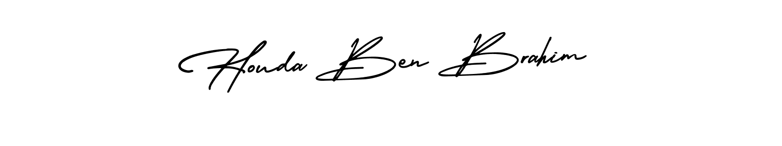 Similarly AmerikaSignatureDemo-Regular is the best handwritten signature design. Signature creator online .You can use it as an online autograph creator for name Houda Ben Brahim. Houda Ben Brahim signature style 3 images and pictures png