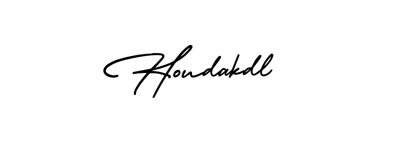 How to Draw Houdakdl signature style? AmerikaSignatureDemo-Regular is a latest design signature styles for name Houdakdl. Houdakdl signature style 3 images and pictures png