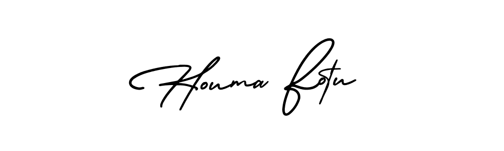 Design your own signature with our free online signature maker. With this signature software, you can create a handwritten (AmerikaSignatureDemo-Regular) signature for name Houma Fotu. Houma Fotu signature style 3 images and pictures png