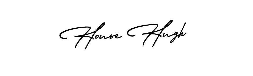 This is the best signature style for the House Hugh name. Also you like these signature font (AmerikaSignatureDemo-Regular). Mix name signature. House Hugh signature style 3 images and pictures png