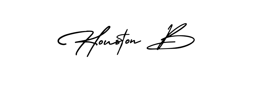 How to make Houston B signature? AmerikaSignatureDemo-Regular is a professional autograph style. Create handwritten signature for Houston B name. Houston B signature style 3 images and pictures png