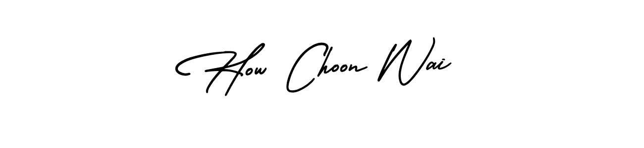 Make a beautiful signature design for name How Choon Wai. Use this online signature maker to create a handwritten signature for free. How Choon Wai signature style 3 images and pictures png