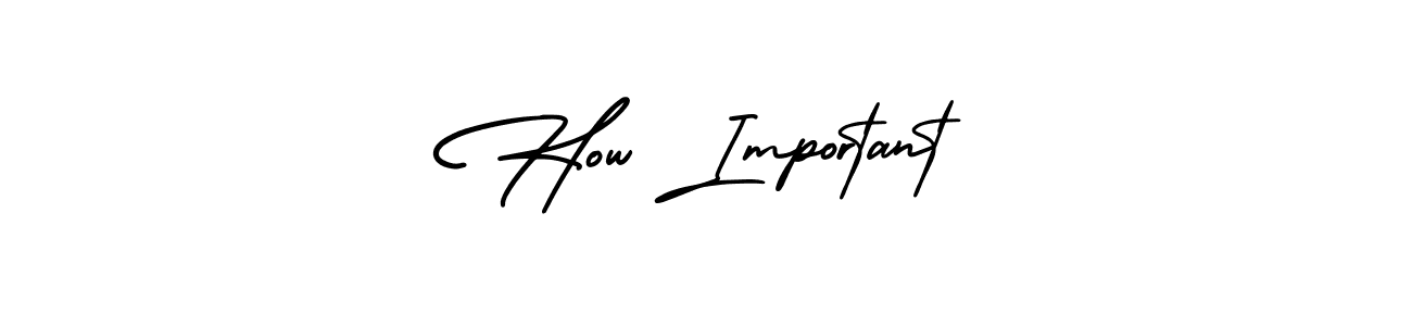 How to make How Important signature? AmerikaSignatureDemo-Regular is a professional autograph style. Create handwritten signature for How Important name. How Important signature style 3 images and pictures png