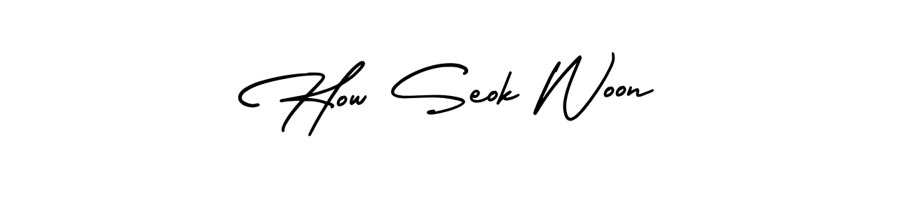 Make a beautiful signature design for name How Seok Woon. Use this online signature maker to create a handwritten signature for free. How Seok Woon signature style 3 images and pictures png