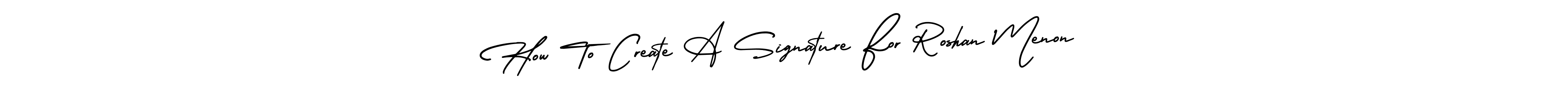 How to make How To Create A Signature For Roshan Menon name signature. Use AmerikaSignatureDemo-Regular style for creating short signs online. This is the latest handwritten sign. How To Create A Signature For Roshan Menon signature style 3 images and pictures png