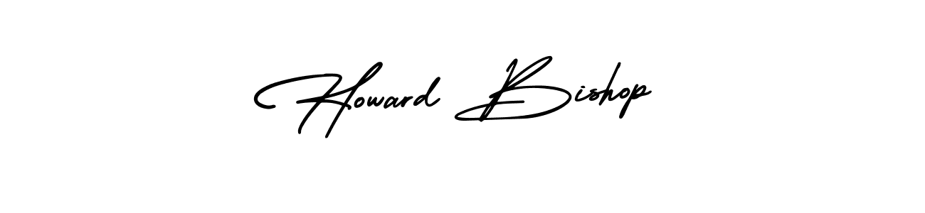 How to make Howard Bishop name signature. Use AmerikaSignatureDemo-Regular style for creating short signs online. This is the latest handwritten sign. Howard Bishop signature style 3 images and pictures png