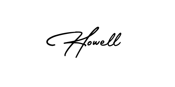 Design your own signature with our free online signature maker. With this signature software, you can create a handwritten (AmerikaSignatureDemo-Regular) signature for name Howell. Howell signature style 3 images and pictures png