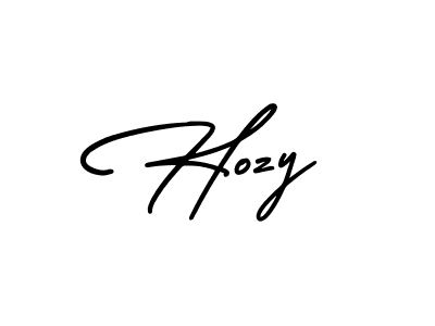 How to make Hozy signature? AmerikaSignatureDemo-Regular is a professional autograph style. Create handwritten signature for Hozy name. Hozy signature style 3 images and pictures png