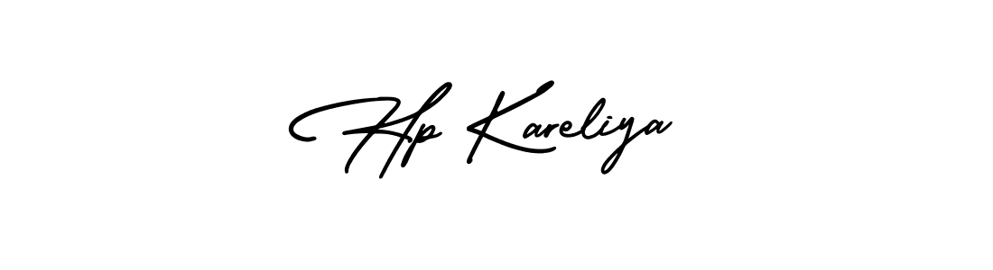 You should practise on your own different ways (AmerikaSignatureDemo-Regular) to write your name (Hp Kareliya) in signature. don't let someone else do it for you. Hp Kareliya signature style 3 images and pictures png