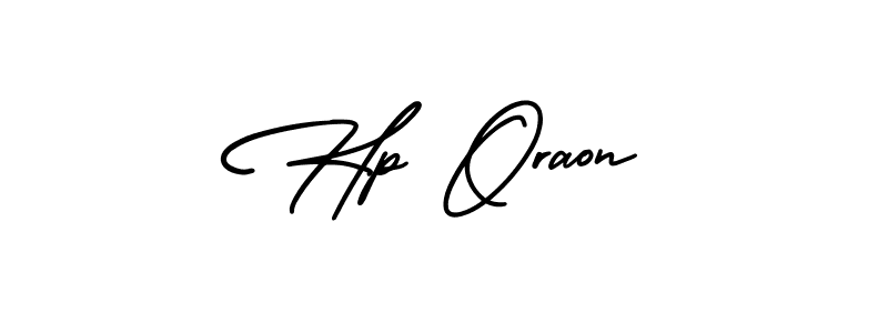 Hp Oraon stylish signature style. Best Handwritten Sign (AmerikaSignatureDemo-Regular) for my name. Handwritten Signature Collection Ideas for my name Hp Oraon. Hp Oraon signature style 3 images and pictures png