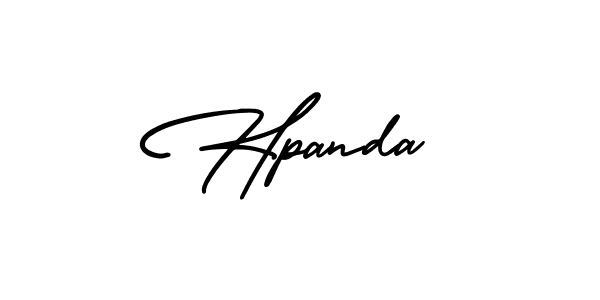 Hpanda stylish signature style. Best Handwritten Sign (AmerikaSignatureDemo-Regular) for my name. Handwritten Signature Collection Ideas for my name Hpanda. Hpanda signature style 3 images and pictures png