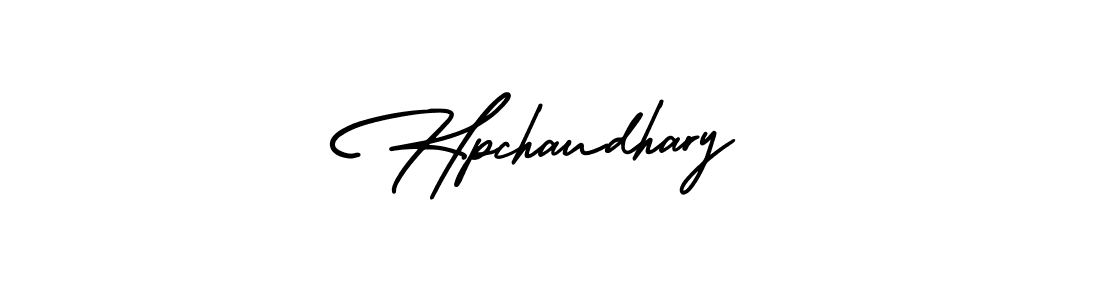 Use a signature maker to create a handwritten signature online. With this signature software, you can design (AmerikaSignatureDemo-Regular) your own signature for name Hpchaudhary. Hpchaudhary signature style 3 images and pictures png