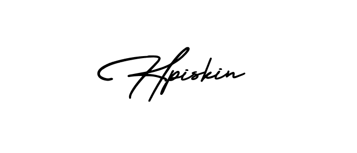 How to make Hpiskin signature? AmerikaSignatureDemo-Regular is a professional autograph style. Create handwritten signature for Hpiskin name. Hpiskin signature style 3 images and pictures png