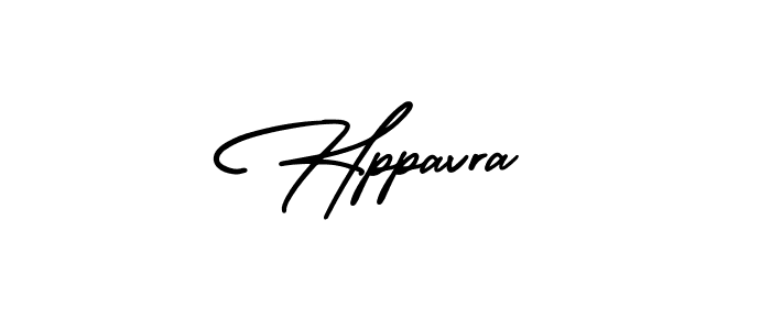 You should practise on your own different ways (AmerikaSignatureDemo-Regular) to write your name (Hppavra) in signature. don't let someone else do it for you. Hppavra signature style 3 images and pictures png