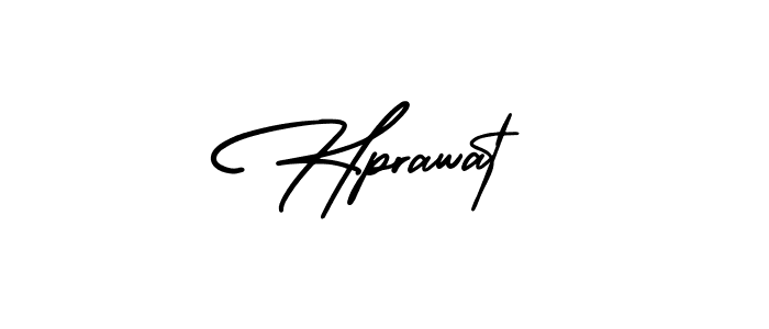 Hprawat stylish signature style. Best Handwritten Sign (AmerikaSignatureDemo-Regular) for my name. Handwritten Signature Collection Ideas for my name Hprawat. Hprawat signature style 3 images and pictures png