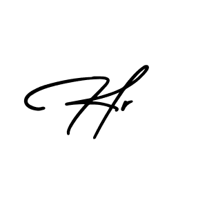 Hr  stylish signature style. Best Handwritten Sign (AmerikaSignatureDemo-Regular) for my name. Handwritten Signature Collection Ideas for my name Hr . Hr  signature style 3 images and pictures png