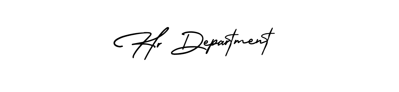 AmerikaSignatureDemo-Regular is a professional signature style that is perfect for those who want to add a touch of class to their signature. It is also a great choice for those who want to make their signature more unique. Get Hr Department name to fancy signature for free. Hr Department signature style 3 images and pictures png