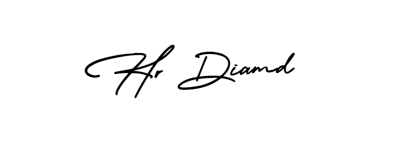 Create a beautiful signature design for name Hr Diamd. With this signature (AmerikaSignatureDemo-Regular) fonts, you can make a handwritten signature for free. Hr Diamd signature style 3 images and pictures png