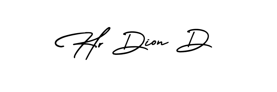 The best way (AmerikaSignatureDemo-Regular) to make a short signature is to pick only two or three words in your name. The name Hr Dion D include a total of six letters. For converting this name. Hr Dion D signature style 3 images and pictures png