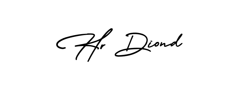 if you are searching for the best signature style for your name Hr Diond. so please give up your signature search. here we have designed multiple signature styles  using AmerikaSignatureDemo-Regular. Hr Diond signature style 3 images and pictures png