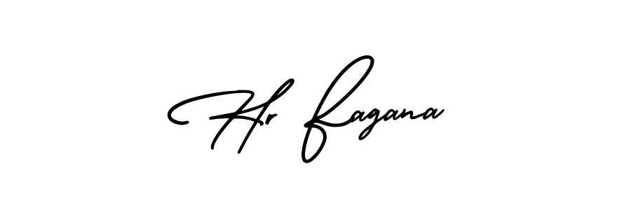 Make a short Hr Fagana signature style. Manage your documents anywhere anytime using AmerikaSignatureDemo-Regular. Create and add eSignatures, submit forms, share and send files easily. Hr Fagana signature style 3 images and pictures png