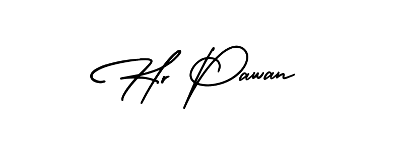 Also You can easily find your signature by using the search form. We will create Hr Pawan name handwritten signature images for you free of cost using AmerikaSignatureDemo-Regular sign style. Hr Pawan signature style 3 images and pictures png