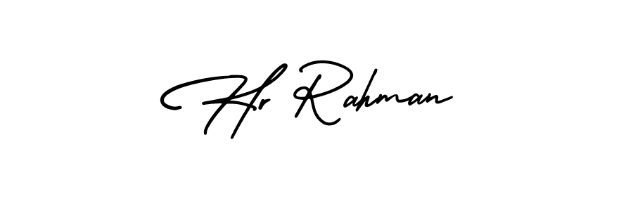 This is the best signature style for the Hr Rahman name. Also you like these signature font (AmerikaSignatureDemo-Regular). Mix name signature. Hr Rahman signature style 3 images and pictures png