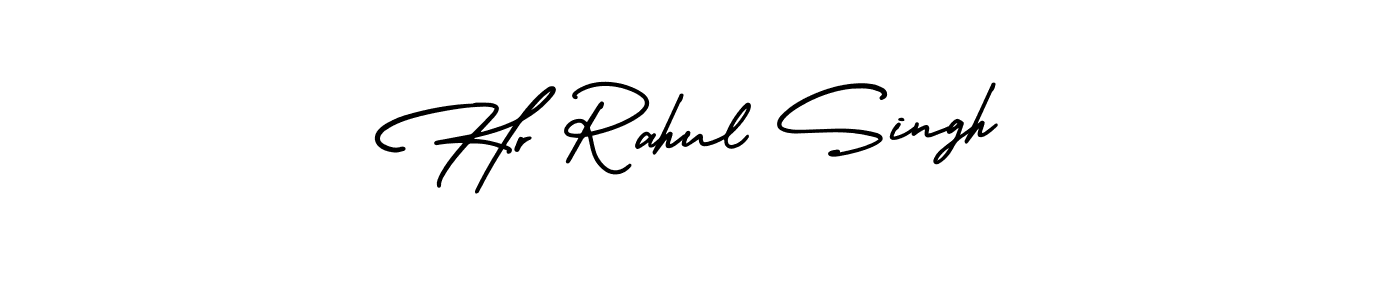 The best way (AmerikaSignatureDemo-Regular) to make a short signature is to pick only two or three words in your name. The name Hr Rahul Singh include a total of six letters. For converting this name. Hr Rahul Singh signature style 3 images and pictures png
