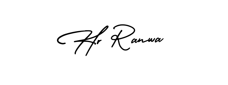 if you are searching for the best signature style for your name Hr Ranwa. so please give up your signature search. here we have designed multiple signature styles  using AmerikaSignatureDemo-Regular. Hr Ranwa signature style 3 images and pictures png