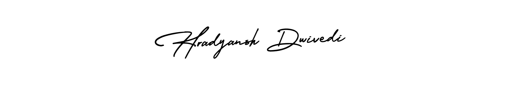 Design your own signature with our free online signature maker. With this signature software, you can create a handwritten (AmerikaSignatureDemo-Regular) signature for name Hradyansh Dwivedi. Hradyansh Dwivedi signature style 3 images and pictures png