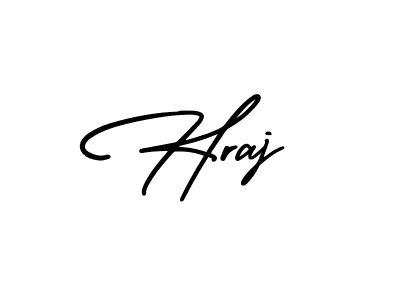 Hraj stylish signature style. Best Handwritten Sign (AmerikaSignatureDemo-Regular) for my name. Handwritten Signature Collection Ideas for my name Hraj. Hraj signature style 3 images and pictures png