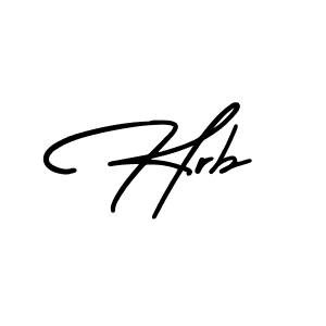Make a beautiful signature design for name Hrb. With this signature (AmerikaSignatureDemo-Regular) style, you can create a handwritten signature for free. Hrb signature style 3 images and pictures png