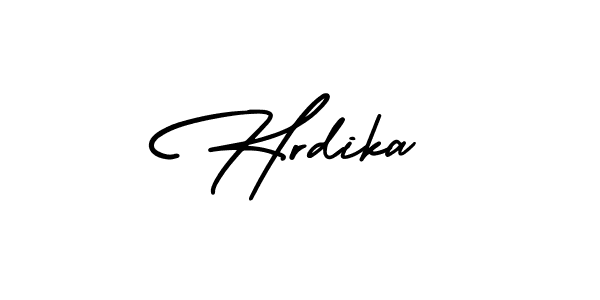 How to Draw Hrdika signature style? AmerikaSignatureDemo-Regular is a latest design signature styles for name Hrdika. Hrdika signature style 3 images and pictures png