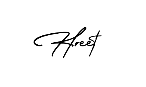 Design your own signature with our free online signature maker. With this signature software, you can create a handwritten (AmerikaSignatureDemo-Regular) signature for name Hreet. Hreet signature style 3 images and pictures png